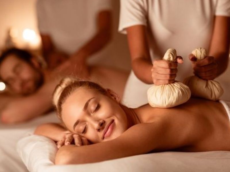 Spa massage area